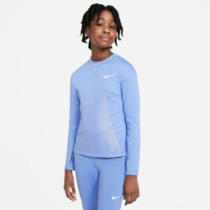 Nike Pro Warm Træningstop Unisex Langærmet Tshirts Blå Xs