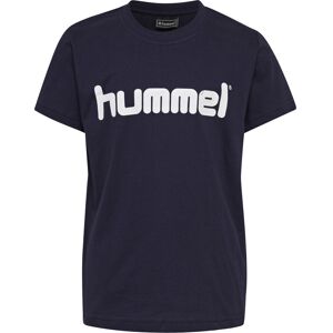 Hummel Go Logo Tshirt Unisex Tøj Blå 128
