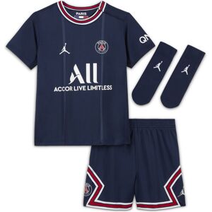 Nike Paris Saintgermain 21/22 Hjemmebanesæt Baby Unisex Kortærmet Tshirts Blå 1824