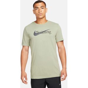 Nike Drifit Swoosh Trænings Tshirt Herrer Kortærmet Tshirts Grøn S