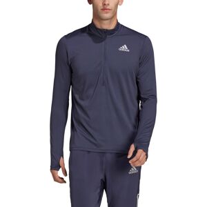 Adidas Own The Run 1/2 Zip Løbetrøje Herrer Langærmet Tshirts Blå 2xl