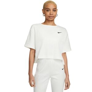 Nike Sportswear Ribbed Jersey Tshirt Damer Kortærmet Tshirts Hvid Xl
