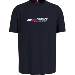 Tommy Hilfiger Essentials Big Logo Tshirt Herrer Tøj Blå M