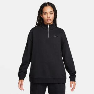 Nike Sportswear Oversized 1/4zip Fleece Sweatshirt Damer Tøj Sort M