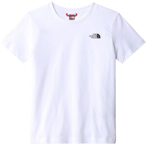 The North Face Teens Simple Dome Tshirt Unisex Kortærmet Tshirts Hvid S
