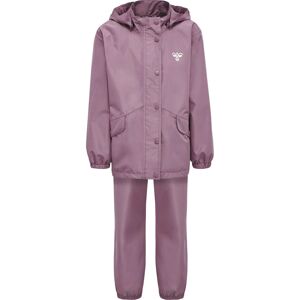 Hummel Reva Regnsæt, Jakke + Buks Unisex Regntøj Pink 104