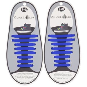 Quicklaze Elastik Snørebånd Unisex Mode Tilbehør Blå Onesize