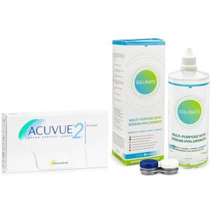 Acuvue 2 (6 linser) + Solunate Multi-Purpose 400 ml med etui