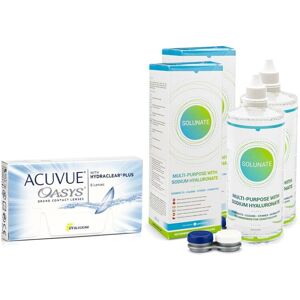 Acuvue Oasys (6 linser) + 2 x Solunate Multi-Purpose 400 ml med etui