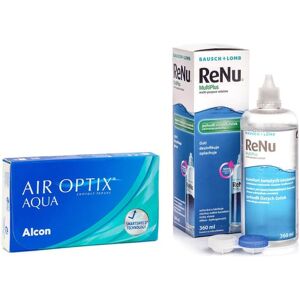 Air Optix Aqua (6 linser) + ReNu MultiPlus 360 ml med etui