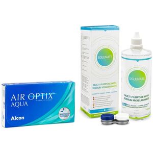 Air Optix Aqua (6 linser) + Solunate Multi-Purpose 400 ml med etui