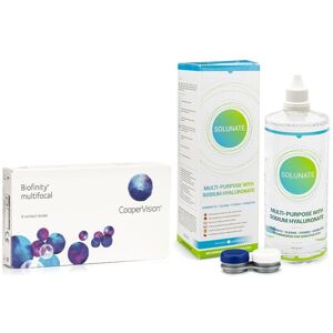 Biofinity Multifocal CooperVision (6 linser) + Solunate Multi-Purpose 400 ml med etui