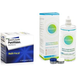 PureVision Multi-Focal (6 linser) + Solunate Multi-Purpose 400 ml med etui