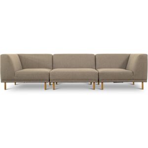 sofa.dk Paris   3 - personers sofa (tre moduler) Latte