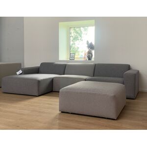 sofa.dk Boston   3-personers sofa med chaiselong + Puf   Udstillingsmodel Grå