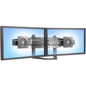 Ergotron Dual Monitor Arm With Pivot Black