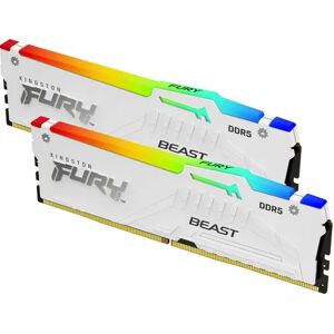 Kingston Fury Beast 64gb 2kit Ddr5 5600 Cl36 Rgb Expo White