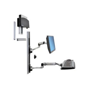 Ergotron Lx Wall Mount System With Small Cpu Holder