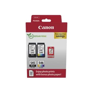 Canon Ink Photo Value Pack Pg-545/cl-546 + 10x15cm Photo 50-sheet