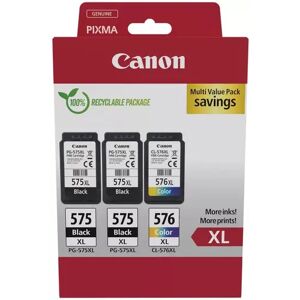 Canon Ink Photo Value Pack 2x Pg-575xl/1x Cl-576xl