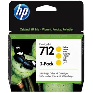 Hp Blæk Gul 712 29ml 3-pack