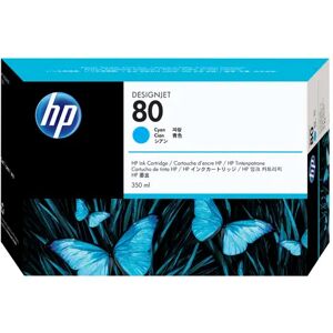 Hp Blæk Cyan No.80 Dj 1050c/1055cm 350ml