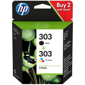 Hp Blæk Combo Pack (black/color) 303 - Envy Foto 62xx/71xx