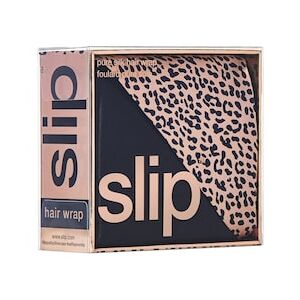 SLIP Pure Silk Hair Wrap Wild Leopard