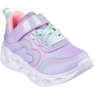 Skechers Girls Lighted Hearts 302689N LVMT LAVENDER 26