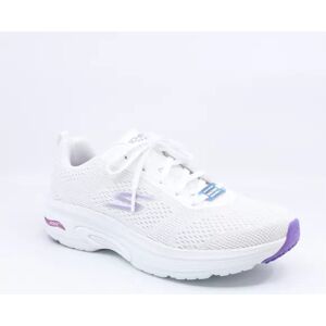 Skechers Womens GO Run Arch Fit Skyway 128953 WPR WHITE/PURPLE 40