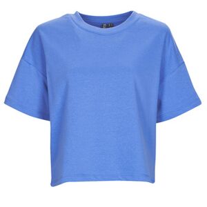 Pieces  T-shirts m. korte ærmer PCCHILLI SUMMER 2/4 LOOSE SWEAT Blå