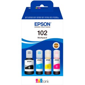 Epson 102 Multipack Blæk Refill (7000/6000 sider) Sort/Cyan/Magenta/Gul