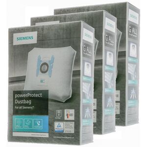 3 Pakker Bosch Siemens Type G ALL PowerProtect støvsugerposer - Original