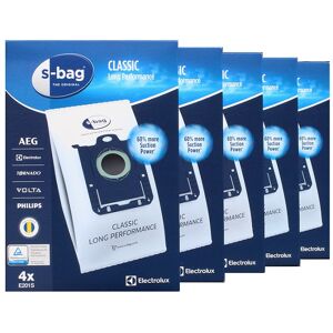 5 PAKKER Electrolux S-Bag støvsugerposer originale E201B/E201S (5x4 poser)