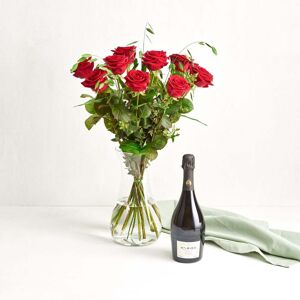 Interflora De røde roser med OddBird Spumante, alkoholfri