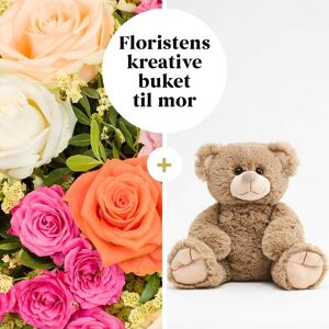 Interflora Floristens buket til mor med Bobo