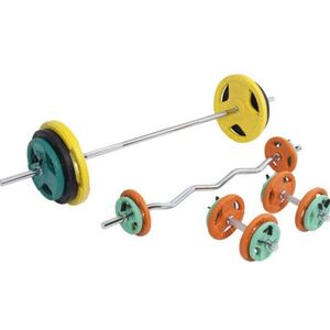 Gorilla Sports Vægtstang Curlstang Håndvægte Trigrip F - 108kg