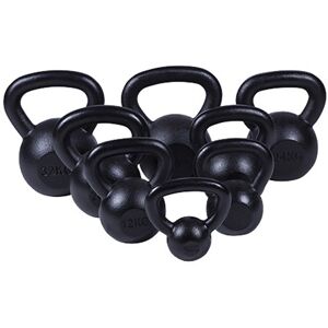 Gorilla Sports Kettlebell Massive Black - 4-32kg