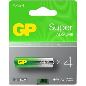 GP Super Alkaline AA-battery, 15A/LR6, 4-pc