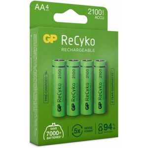 GP ReCyko AA-battery, 2100mAh, 4-pc