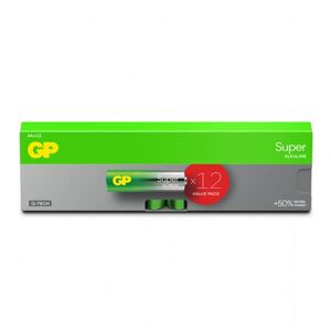 GP Super Alkaline AA-battery, 15A/LR6, 12-pc