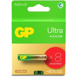 GP Ultra Alkaline AAA-battery, 24AU/LR03, 8-pc