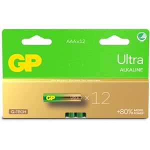 GP Ultra Alkaline AAA-battery, 24AU/LR03, 12-pc