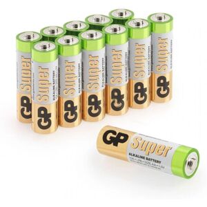 GP Super Alkaline AA-battery, 15A/LR6, 12-pc