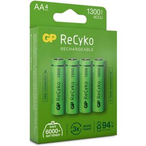 GP ReCyko AA-battery, 1300mAh, 4-pc