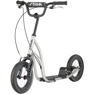 Stiga Air Scooter 12'' Solid Tire Silver Black