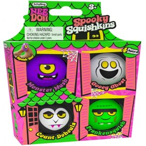 NeeDoh Spooky Squishkins 4-pack