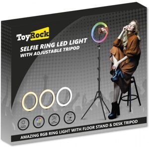 Toyrock - LED RINGLYS 26 CM MED JUSTERBAR STØTTE