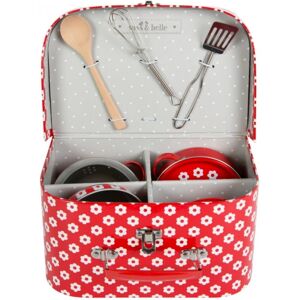 Kids Kitchen Cooking Set - Sass & Belle - Red Daisies