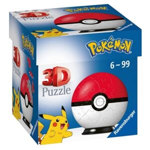 Ravensburger 3D Pokémon Pokeball Rød 55 Brikker